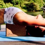 Back bend on yoga block